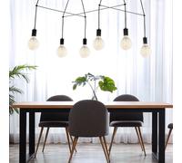 Plafonnier suspendu rétro industriel salon salle à manger éclairage lampe suspendue noir