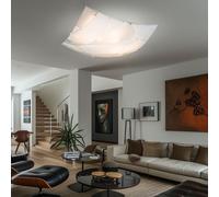 Plafonnier Suspension Cuisine Blanc Couloir 2 à Flammes Chrome L 30 CM