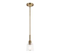 Plafonnier suspension lampe à suspension lampe de salle à manger acier verre laiton H 29,8 cm