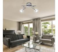 Plafonnier Suspension Lampe de Chambre à Coucher Verre Spots Mobile LED L 32 CM