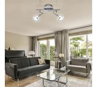 Plafonnier Suspension Lampe de Chambre à Coucher Verre Spots Mobile LED L 32 CM