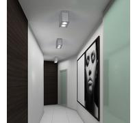 Plafonnier Luminaire de Salon Cuisine Bêton Gris 3er Set