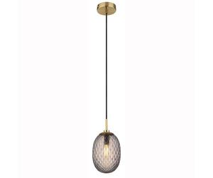 Plafonnier suspension lampe de salle à manger couleur or fumé