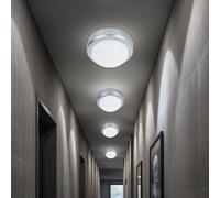 Plafonnier lampe de couloir lampe de cuisine plafonnier LED argent blanc, 3,12W 380lm 4000K, DxH 12x6 cm, lot de 4