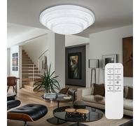 Plafonnier Suspension Lampe de Salon Dimmable Smart LED Lumière Du Jour D 49,5cm