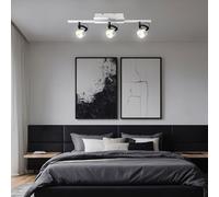 Spot de Plafond Plafonnier Luminaire Sportif Réglable LED Cuisine Alu Brossé