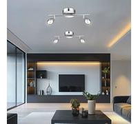 Plafonnier Suspension Lampe de Salon Spot LED Réglable 2er Set L 38 CM