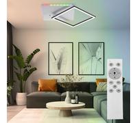 Plafonnier Suspension Lampe Design Dimmable Télécommande RGB LED Lumière Du Jour