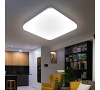 Plafonnier LED carré, éclairage de salon, salle à manger, couloir, Globo 41626 – 18