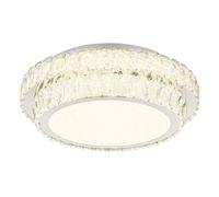 Plafonnier Suspension Lampe Salle à Manger Dimmer Télécommande Cristaux LED 40cm