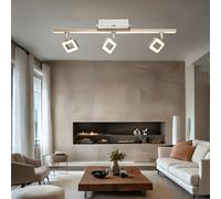 Spot de plafond spot bar Plafonnier LED lumière de salon mobile, rail lumineux, chrome, 18W 1620lm 3000K, LxPxH 61,5x9x16 cm Globo 56112-3