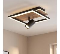 Plafonnier Suspension Lampe Spot Holzleuchte LED Backlight de Chambre à Coucher