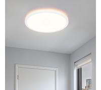 Plafonnier Suspension Lumière de Salle Bain Dimmable LED Luminaire Salon Blanc