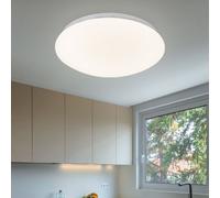 Plafonnier Plafonnier Lampe de salle à manger Lampe de cuisine Lampe de salon, effet étoile, rond en métal, 1x LED 12W 750Lm blanc chaud, DxH 29x9cm