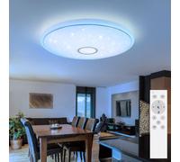 Plafonnier Suspension Luminaire de Salon Commande Vocale Tdc Minuteur 1x RGB LED