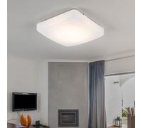 Plafonnier LED 8,2 W éclairage table de salle à manger carré blanc Eglo 13706
