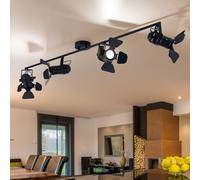 Plafonnier Suspension Luminaire de Salon LED Spots Mobile Noir L 125 CM