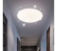 Plafonnier Suspension Luminaire de Salon Rond Blanc Cuisine LED Sterneneffekt