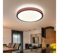 Plafonnier Suspension Luminaire de Salon Tdc Lumière Du Jour Braun LED D 30 CM