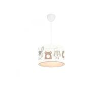 Plafonnier Suspension Luminaire Pour Enfant Gris Blanc 24x20 Cm