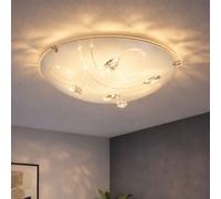 Plafonnier Suspension Lustre en Cristal LED Lampe de Salon Couloir D 25 CM
