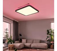 Plafonnier plafonnier télécommande LED dimmable RGB changeur de couleur noir