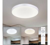 Plafonnier Télécommande Tdc Mémoire Intensité Variable Veilleuse Argent LED