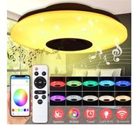 Plafonnier TEMPSA avec musique bluetooth et haut parleur - 102 LED - 60W - RVB - télécommande AC180