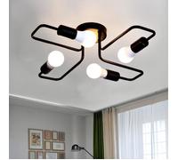 Plafonnier - TEMPSA - Lustre Vintage - Ø52 cm - H15 cm - E27 (ampoule non incluse)