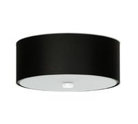 Plafonnier Tissu Noir E27 3 Skala
