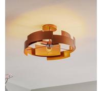 Plafonnier Tori Euluna, dimmable, cuivré, Salon / Salle à manger, Métal, Moderne, Plafonnier