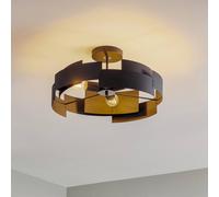 Plafonnier Tori Euluna, dimmable, noir, Salon / Salle à manger, Métal, Moderne, Plafonnier