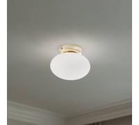 Plafonnier Ufo Domiluce, dimmable, blanc, Salon / Salle à manger, Verre, Moderne, Plafonnier