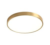 Plafonnier Ultra-mince En Or Brossé De 1,5 Po Appareil D'éclairage De Plafond Intégré Lampe Plate Simple De Mode Moderne Lumière Réglable En 3 Couleurs Et Euh, Cet Avion Attend Pour Chambre Salon SHUA