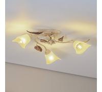 Plafonnier Vanda ONLI, dimmable, beige, Salon / Salle à manger, Métal, Florentin, Plafonnier
