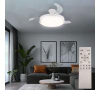 Plafonnier Ventilateur de Chambre Plafond Mémoire Télécommande Tdc Variateur LED