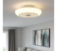 Plafonnier Ventilateur de Plafond Lampe Fonction Refroidissement Blanc LED