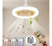 Plafonnier ventilateur - NOBRAND - MHZB - LED intégrée - Télécommande - 30W E27
