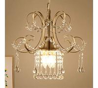 Plafonnier Victorien Fer forgé à 3 lumières avec Pampilles Cristal, Style Cloche, Finition Or Antique, idéal pour Une Table à Manger, Un îlot Cuisine ou Une Salle à Manger.