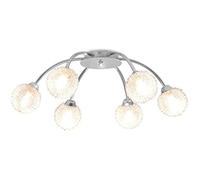 Plafonnier - vidaXL - 6 ampoules LED G9 - 240 W - Métal - Finition Polie