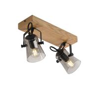 Plafonnier Vintage Design 2 Flammes E14 B: 38 Cm Petit Plafond Cuisine