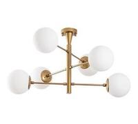 Plafonnier vintage doré - 6 lampes ÉLÉONORE Doré