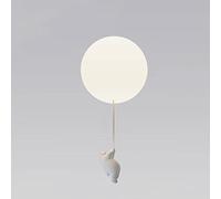 Plafonnier Vintage G9 en Forme d'ours en Verre, Design créatif, luminaire Suspendu en résine pour Chambre d'enfant, Couloir, Chambre de garçon ou de Fille (BKB)