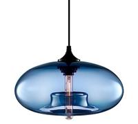 Plafonnier Vintage Luminaires Abat-Jour en Verre Bleu Foncé Lustre Moderne Éclairage Intérieur Simple Suspension Industrielle E27 pour Éclairage De Salle D'étude De Chambre Made in China