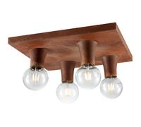 Plafonnier vintage rouille rétro éclairage de salon lampe carrée look rustique