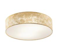 Plafonnier VISERBELLA E27 1X60W en acier champagne D380mm