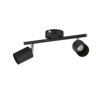 Plafonnier WAIKA 2 flammes noir mat 2x GU10 max. 60W