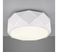 Plafonnier Zandor Avec Abat-Jour Blanc Blanc