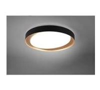Trio-Leuchten Plafonnier LED Zeta R62712402 24 W plastique avec télécommande noir ou doré