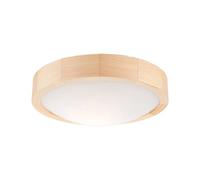 Plafonnier Zeus En Bois, Pin, Ø 27 Cm pin naturel, blanc